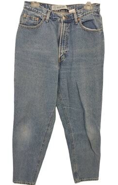 Vtg 90s GAP Blue Jeans Reverse Fit RVS No 9 Sz 12 Ankle Super High Rise